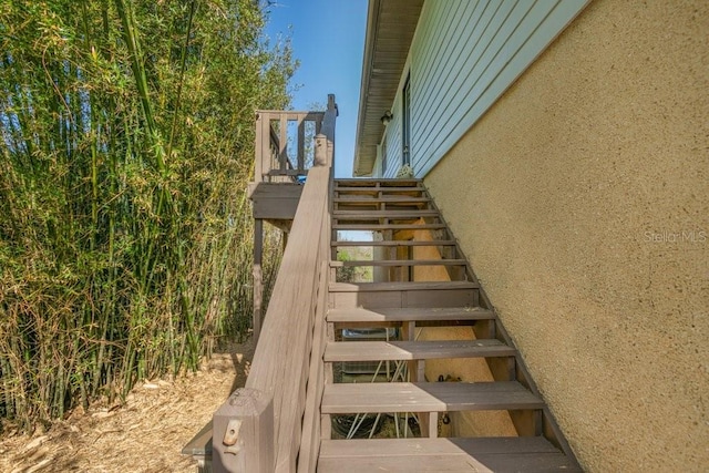 view of stairs