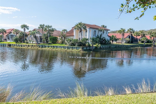 view of water feature featuring a residential view