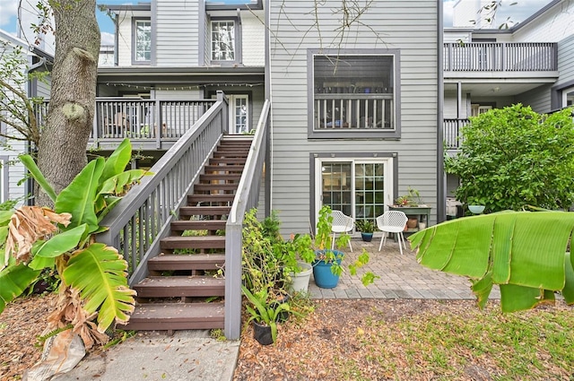 rear view of property with a patio