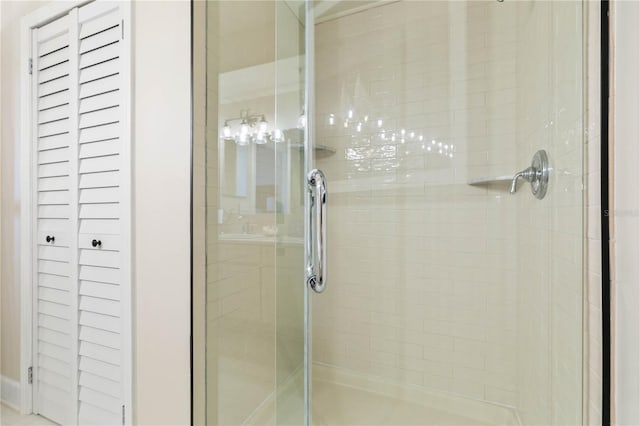 200 Ocean Crest Dr Unit 306, Palm Coast, FL 32137 - bathroom with a shower stall and a closet