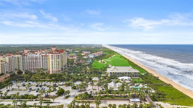 200 Ocean Crest Dr Unit 306, Palm Coast, FL 32137 - aerial view with a water view and a view of the beach