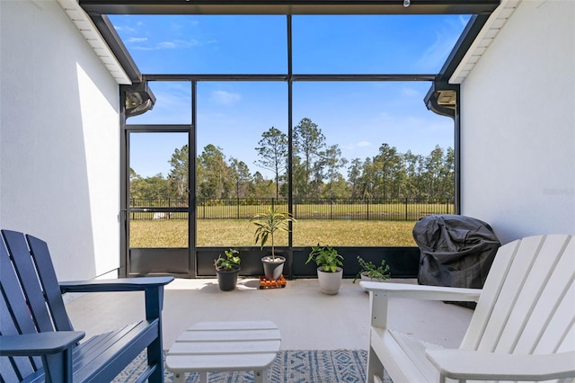 view of sunroom / solarium