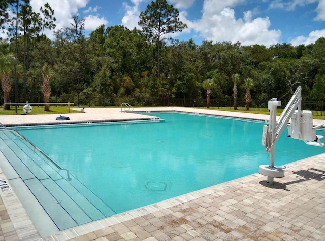 pool with fence