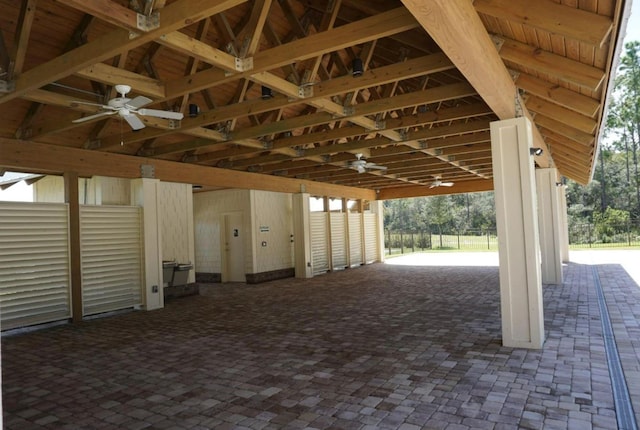 view of horse barn