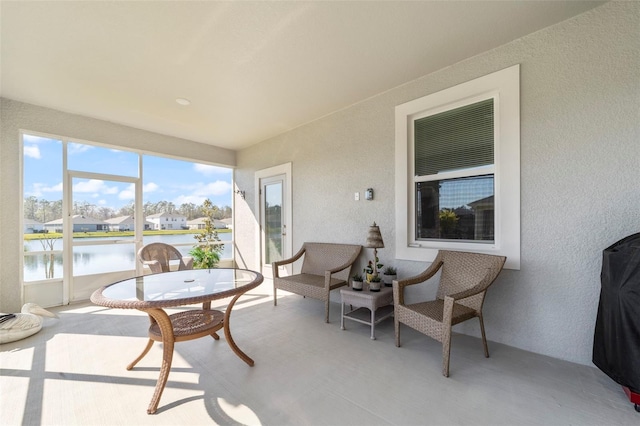 view of sunroom