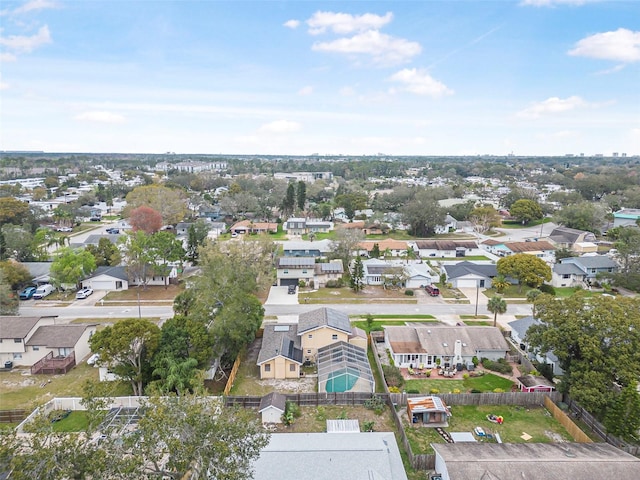 bird's eye view featuring a residential view