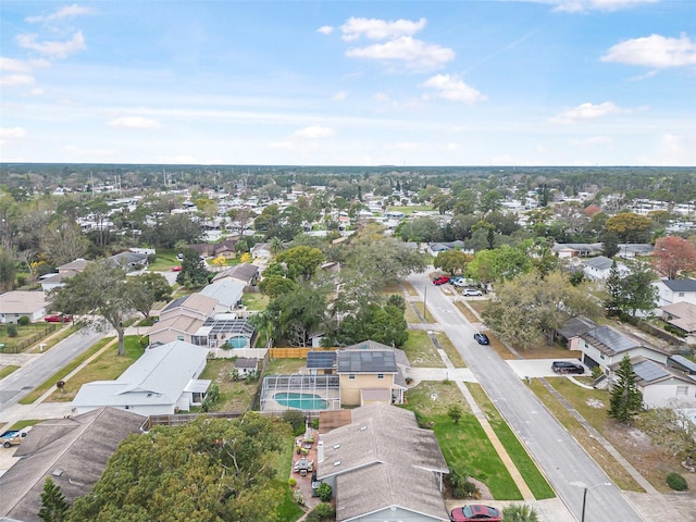 aerial view featuring a residential view