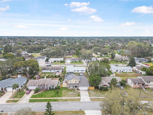 aerial view featuring a residential view