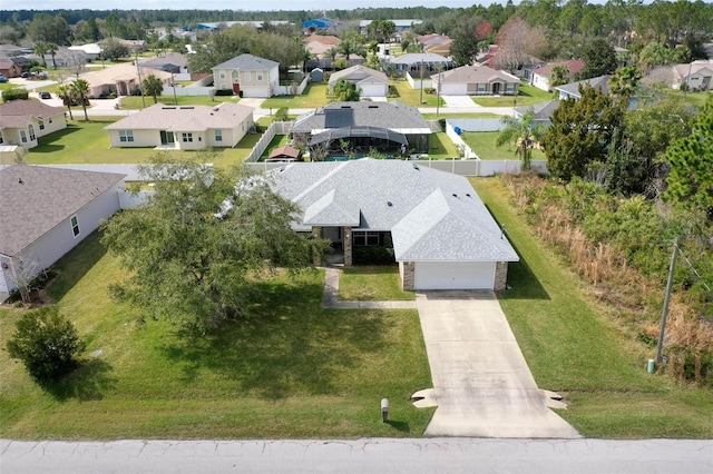 birds eye view of property featuring a residential view