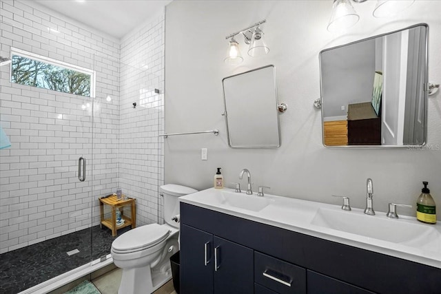 2737 John Bull, Flagler Beach, FL 32136 - full bath featuring double vanity, a sink, toilet, and a shower stall
