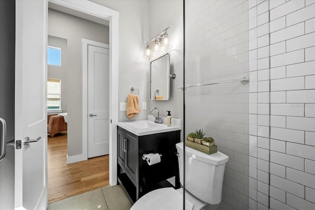 2737 John Bull, Flagler Beach, FL 32136 - bathroom with toilet, tile patterned flooring, and vanity