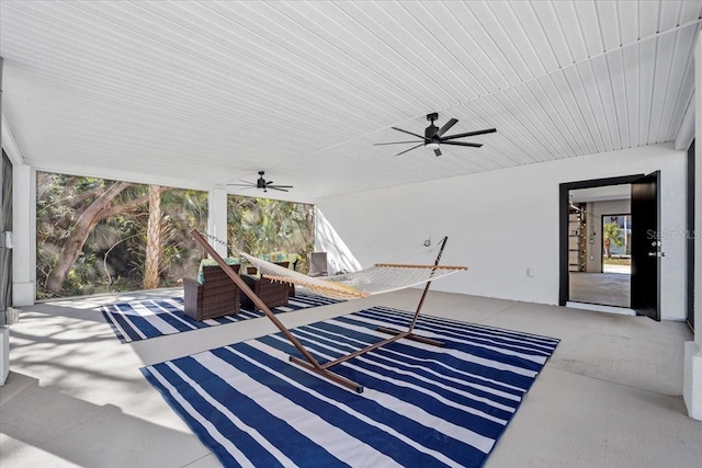 2737 John Bull, Flagler Beach, FL 32136 - view of patio with ceiling fan