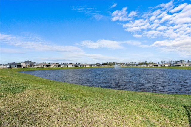 view of water feature featuring a residential view