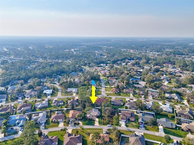 aerial view featuring a residential view