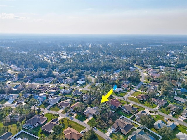 drone / aerial view featuring a residential view