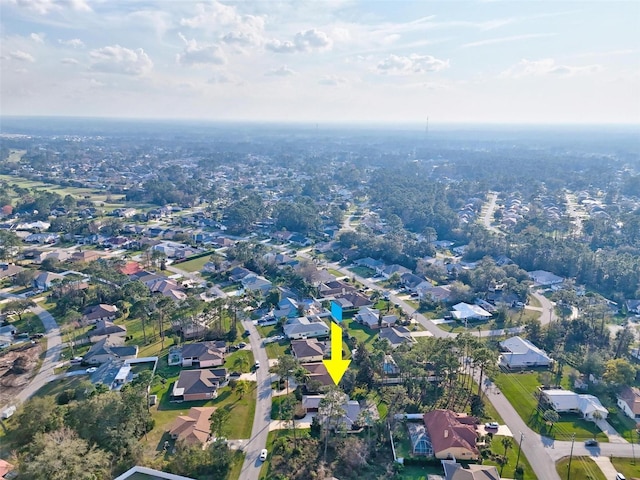 bird's eye view featuring a residential view
