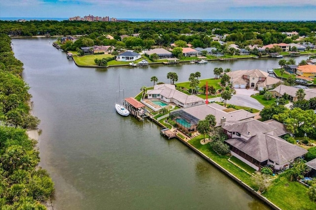 85 Comanche Ct, Palm Coast, FL 32137 - aerial view of residential area with a nearby body of water
