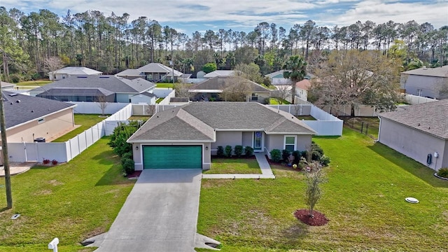 bird's eye view featuring a residential view