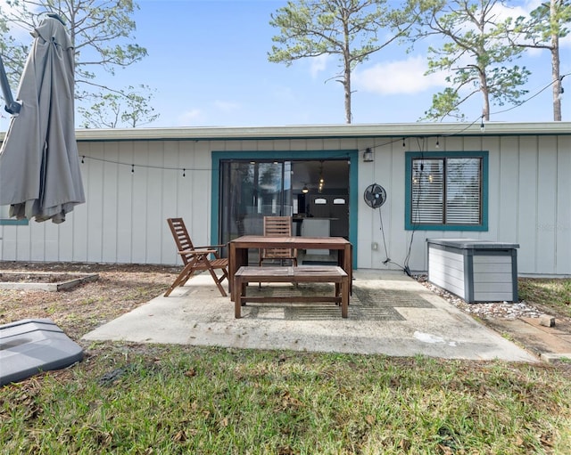 exterior space with a patio area