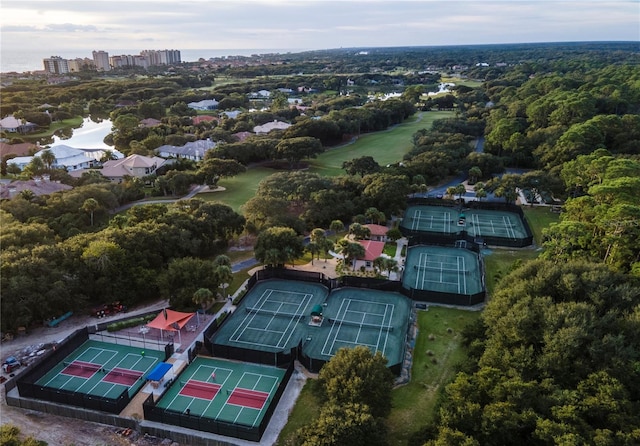 birds eye view of property