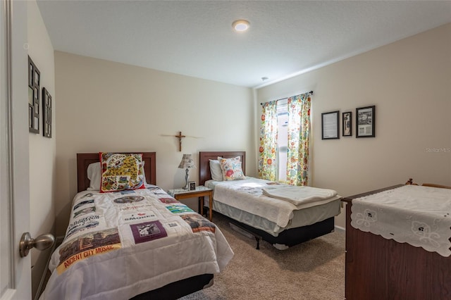 bedroom featuring carpet