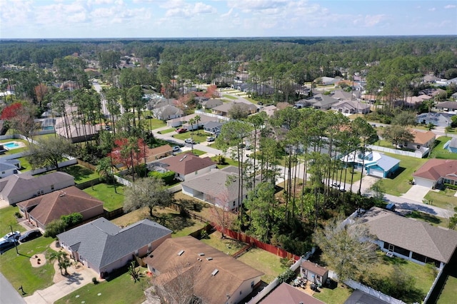 bird's eye view featuring a residential view