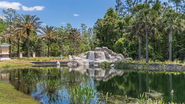 view of water feature