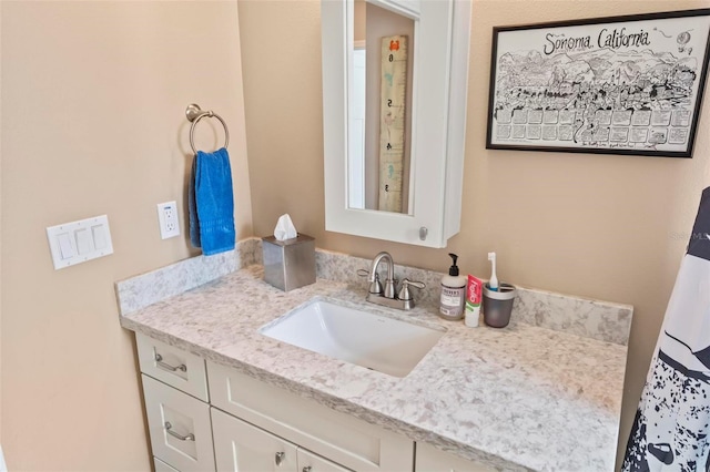 bathroom featuring vanity