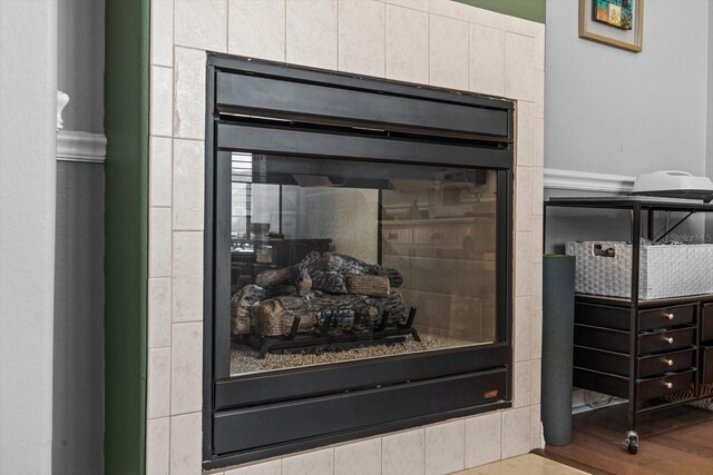 interior details featuring wood finished floors