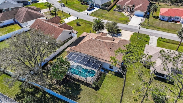 birds eye view of property featuring a residential view