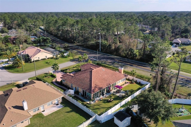 aerial view with a view of trees