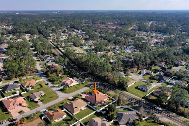 birds eye view of property featuring a residential view