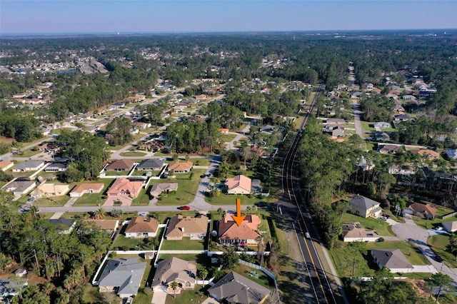 birds eye view of property featuring a residential view