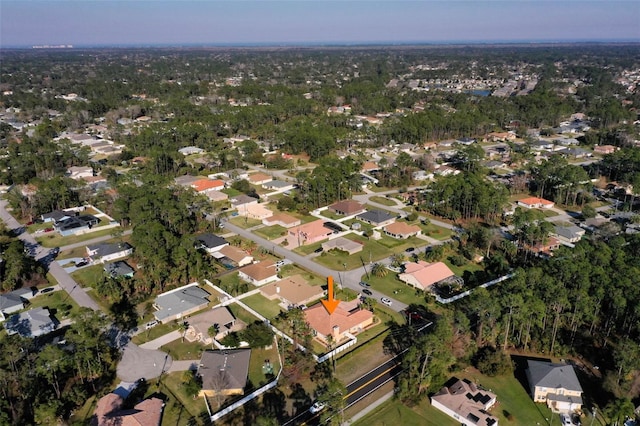 drone / aerial view featuring a residential view