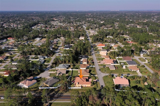 aerial view featuring a residential view