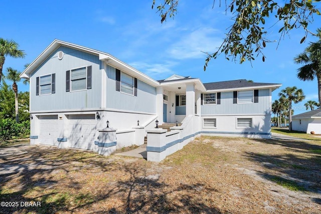 view of front of property featuring an attached garage