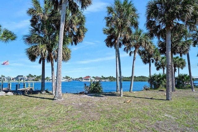 view of water feature