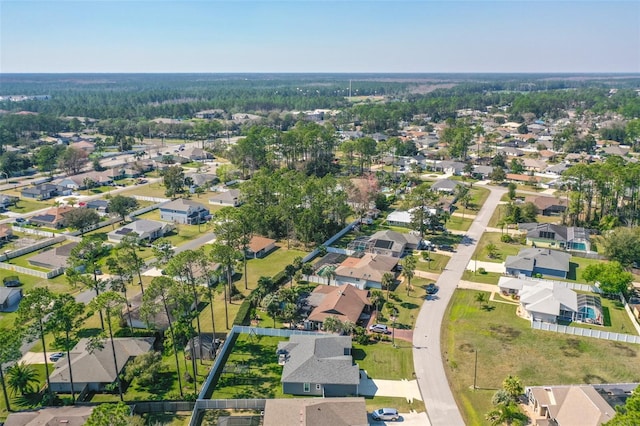 drone / aerial view featuring a residential view