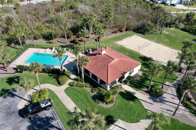 birds eye view of property