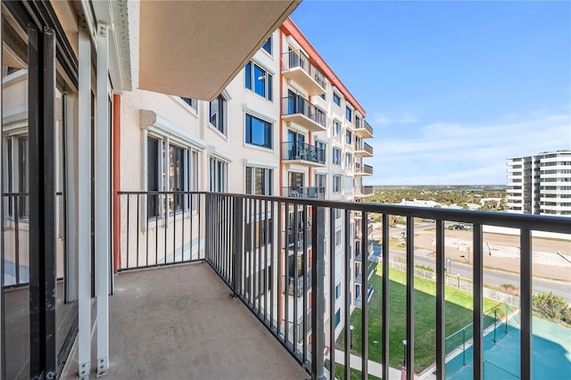 view of balcony