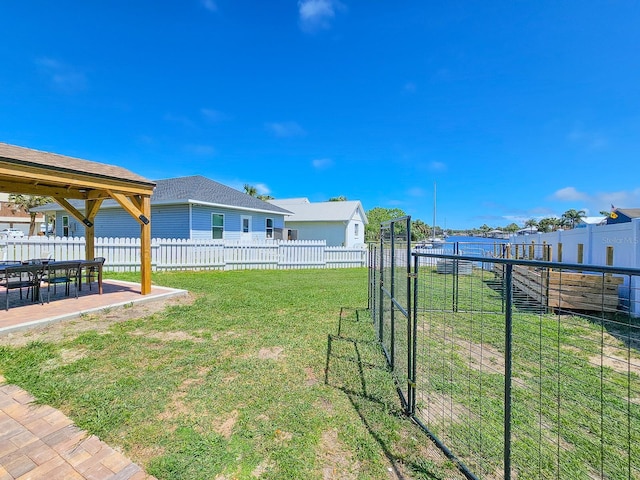 364 Palm Cir, Flagler Beach, FL 32136 - view of yard featuring a patio area and fence