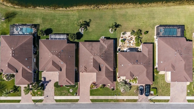 drone / aerial view featuring a residential view