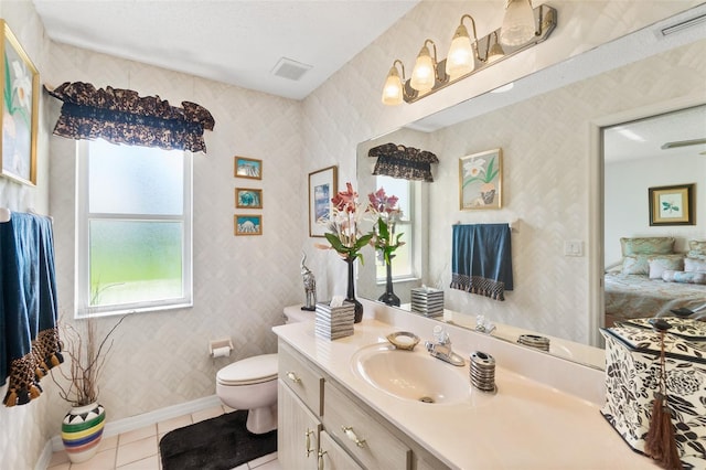 33 Poinsettia Ln, Palm Coast, FL 32164 - bathroom with vanity and tile patterned floors