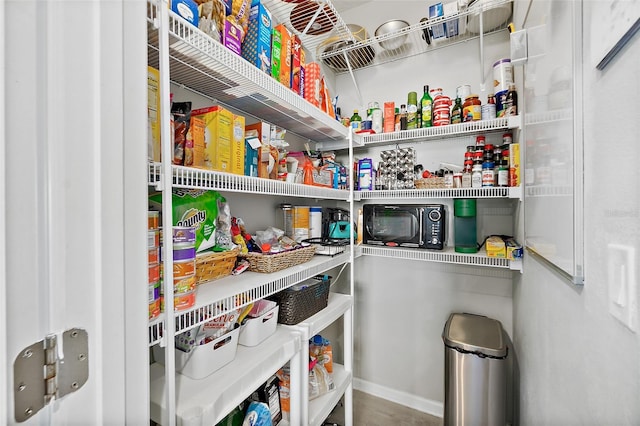 view of pantry