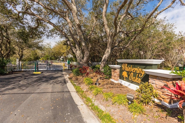 exterior space with a gate and fence