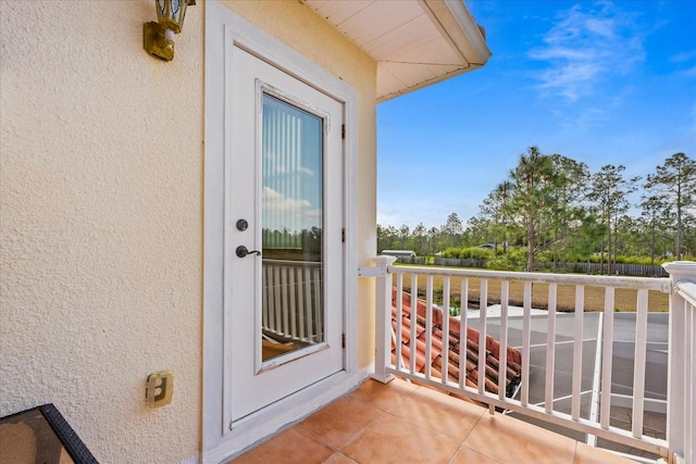 view of balcony