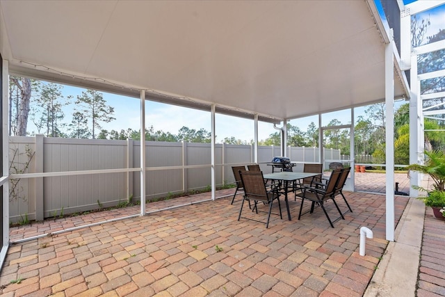 view of sunroom / solarium