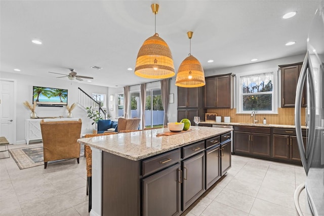 562 Kendall Crossing Dr, Saint Johns, FL 32259 - kitchen with a wealth of natural light, recessed lighting, and a sink