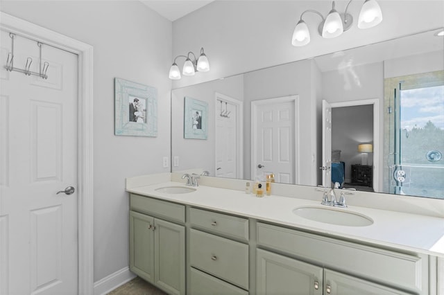 562 Kendall Crossing Dr, Saint Johns, FL 32259 - ensuite bathroom featuring double vanity, a sink, and connected bathroom
