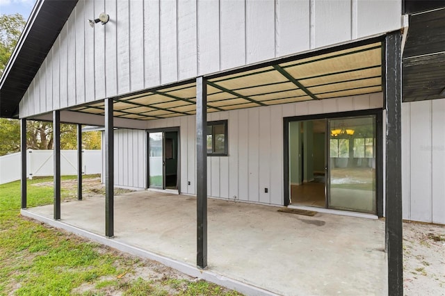 view of patio / terrace with fence